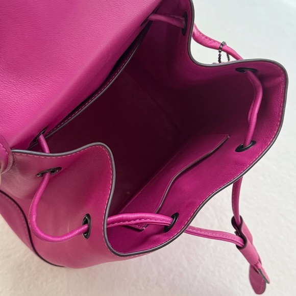 Coach Mini Leather Backpack – Fuchsia Pink - Picture 5 of 7